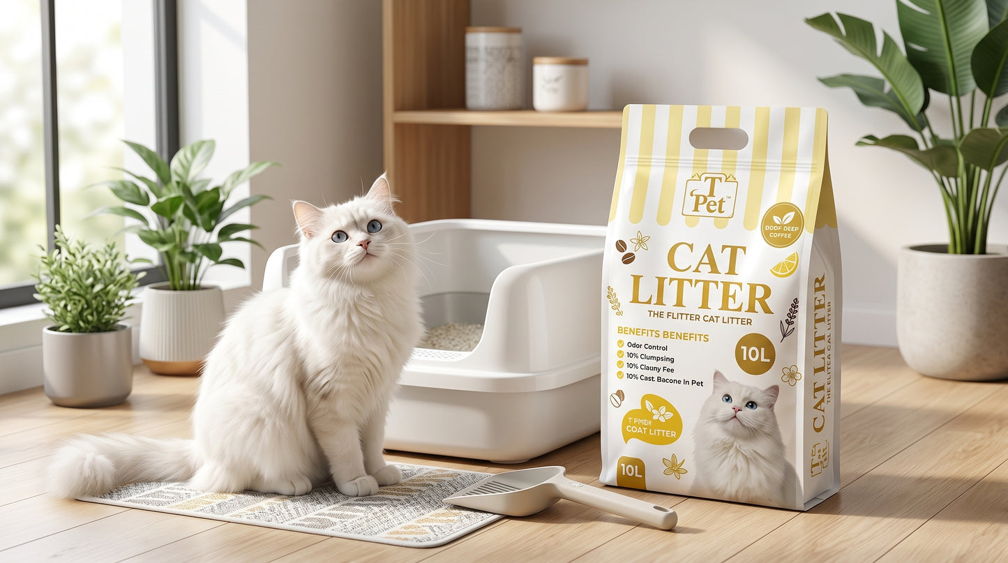 T Pet Cat Litter 25L - Apple, Coffee, Lemon & Lavender Cat Litter RizFraz World