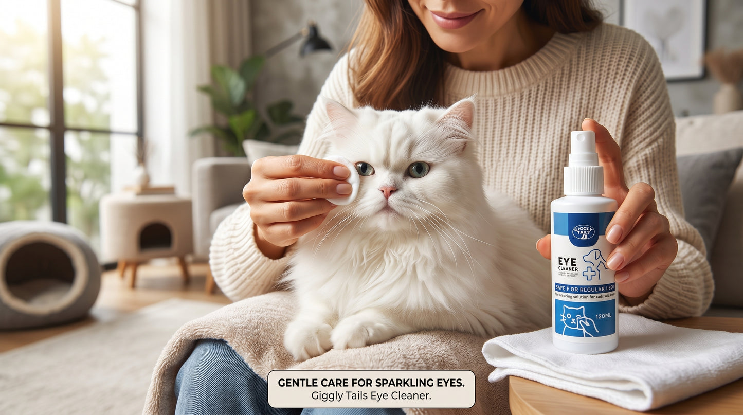 Giggly Tails Eye Cleaner 120ml for Cats & Dogs - Pet Eye Cleaning Solution