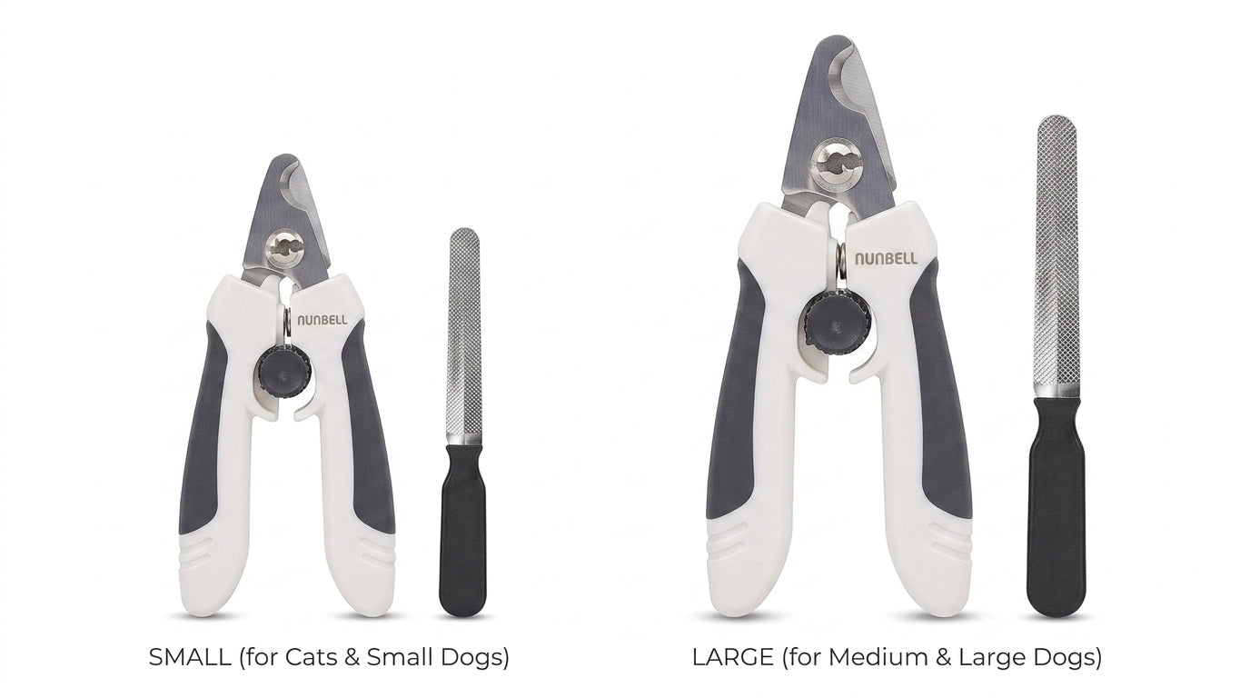 Nunbell Nail Clipper for Cats & Dogs (Small & Large) – Safe & Easy Pet Grooming Tool RizFraz World