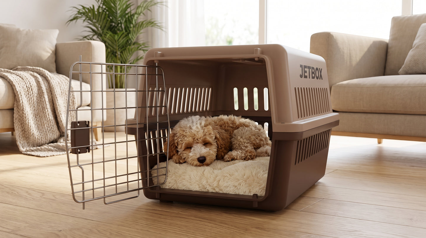 JETBOX Pet Cage with Removable Tray – Heavy Duty Dog & Cat Crate - S, M, L, XL, XXL