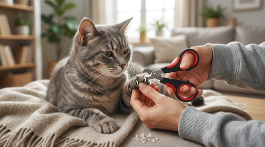 Pet Nail Clipper (Scissor Type – Red & Black) for Cats & Dogs – Safe & Easy Grooming Tool RizFraz World