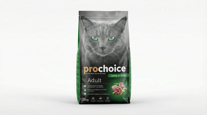 PRO CHOICE Lamb & Rice Adult Cat Food 2KG – Complete & Balanced Nutrition for Adult Cats RizFraz World