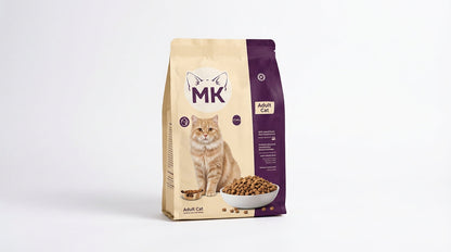 MK Cat Food Complete Nutrition for Adult Cats – Healthy Digestion & Shiny Coat (500g / 1kg) RizFraz World