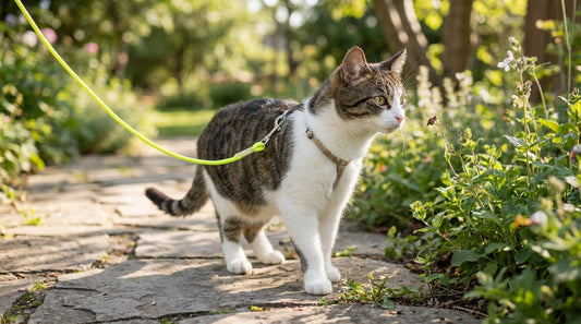 1cm Cat Rainbow Leash (Multi-Color) – Lightweight & Stylish Walking Leash for Cats RizFrazWorld