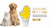 Pet Grooming Glove Yellow & White - Deshedding Hair Removal Glove for Cats & Dogs