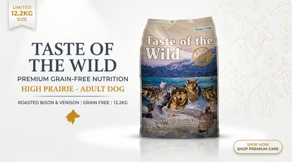 Taste of the Wild Adult Grain Free Dog Food 12.2KG - Premium Dry Dog Food RizFraz World