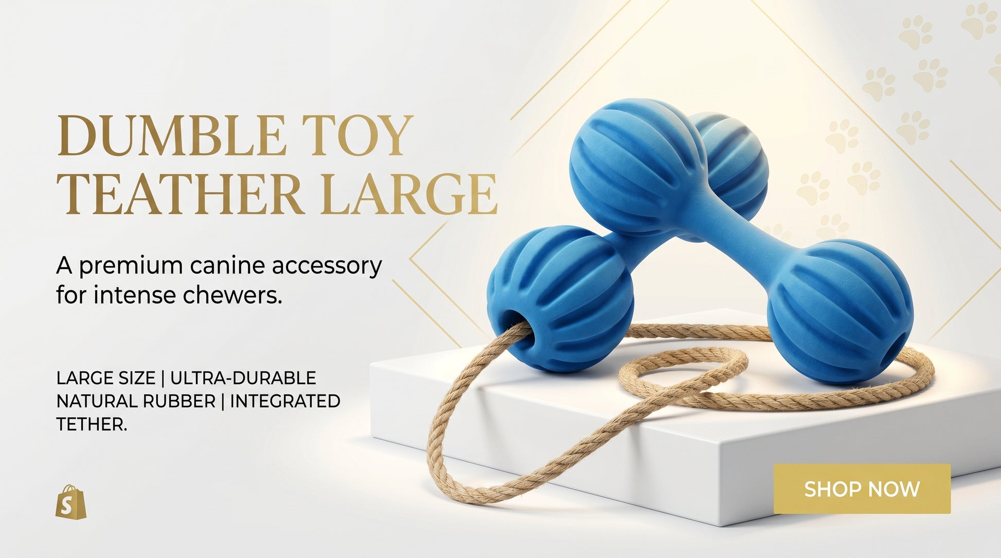 Dumble Toy Teather Large - Interactive Dog Chew Toy RizFraz World