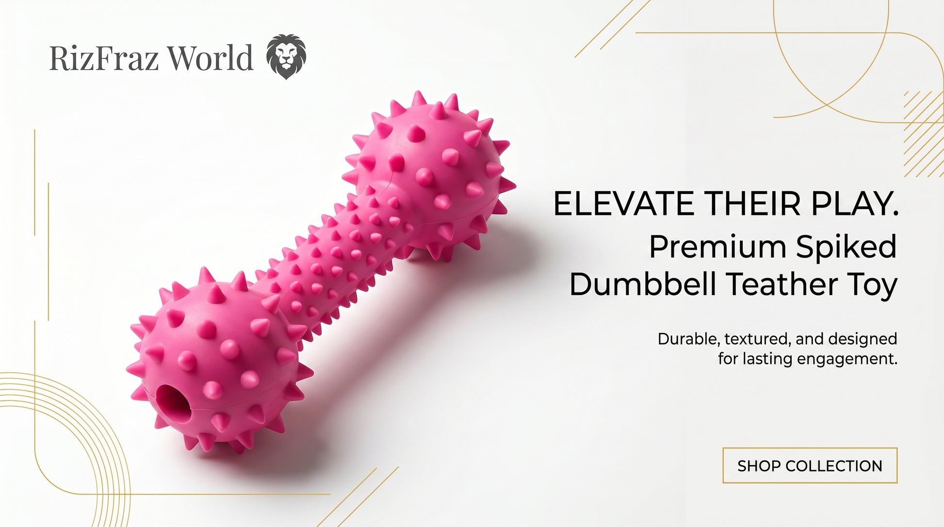 Spike Dumble Teather Toy - Interactive Dog Chew Toy RizFraz World