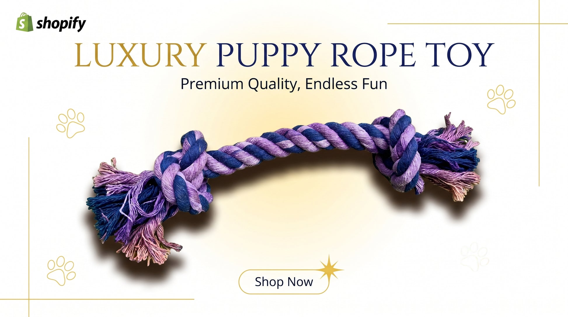 Puppy Rope Toy - Durable Interactive Chew & Tug Toy for Puppies RizFraz World