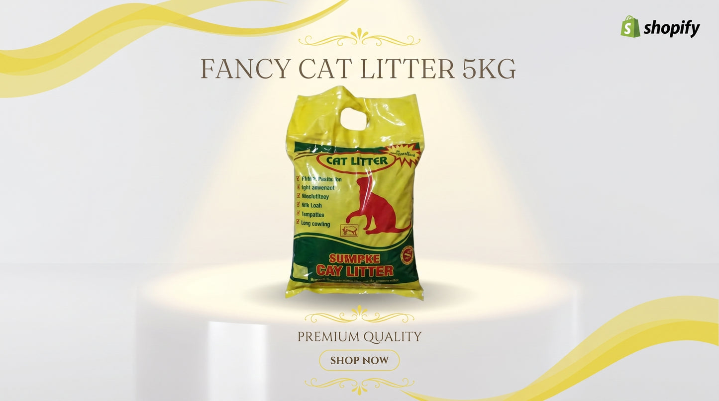 Fancy Cat Litter 5KG - Premium Cat Litter for Daily Hygiene RizFraz World