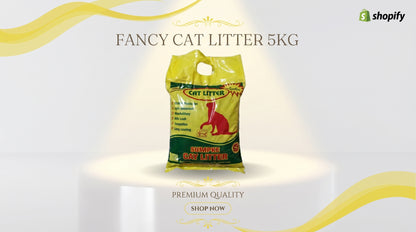 Fancy Cat Litter 5KG - Premium Cat Litter for Daily Hygiene RizFraz World