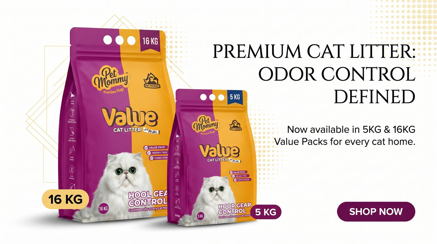 Pet Mommy Cat Litter Value Pack 5KG & 16KG - Premium Cat Litter for Daily Hygiene RizFraz World