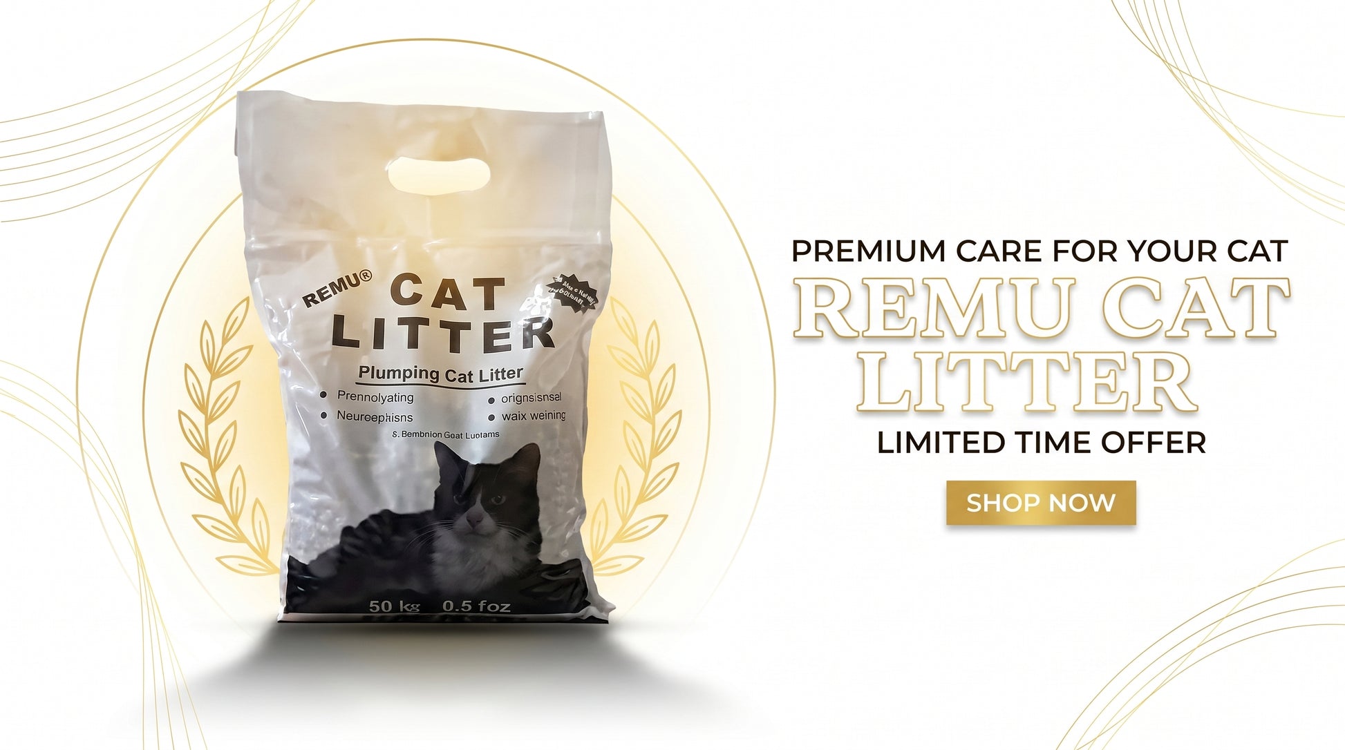 Remu Cat Litter 5KG - Premium Cat Litter for Daily Hygiene RizFraz World