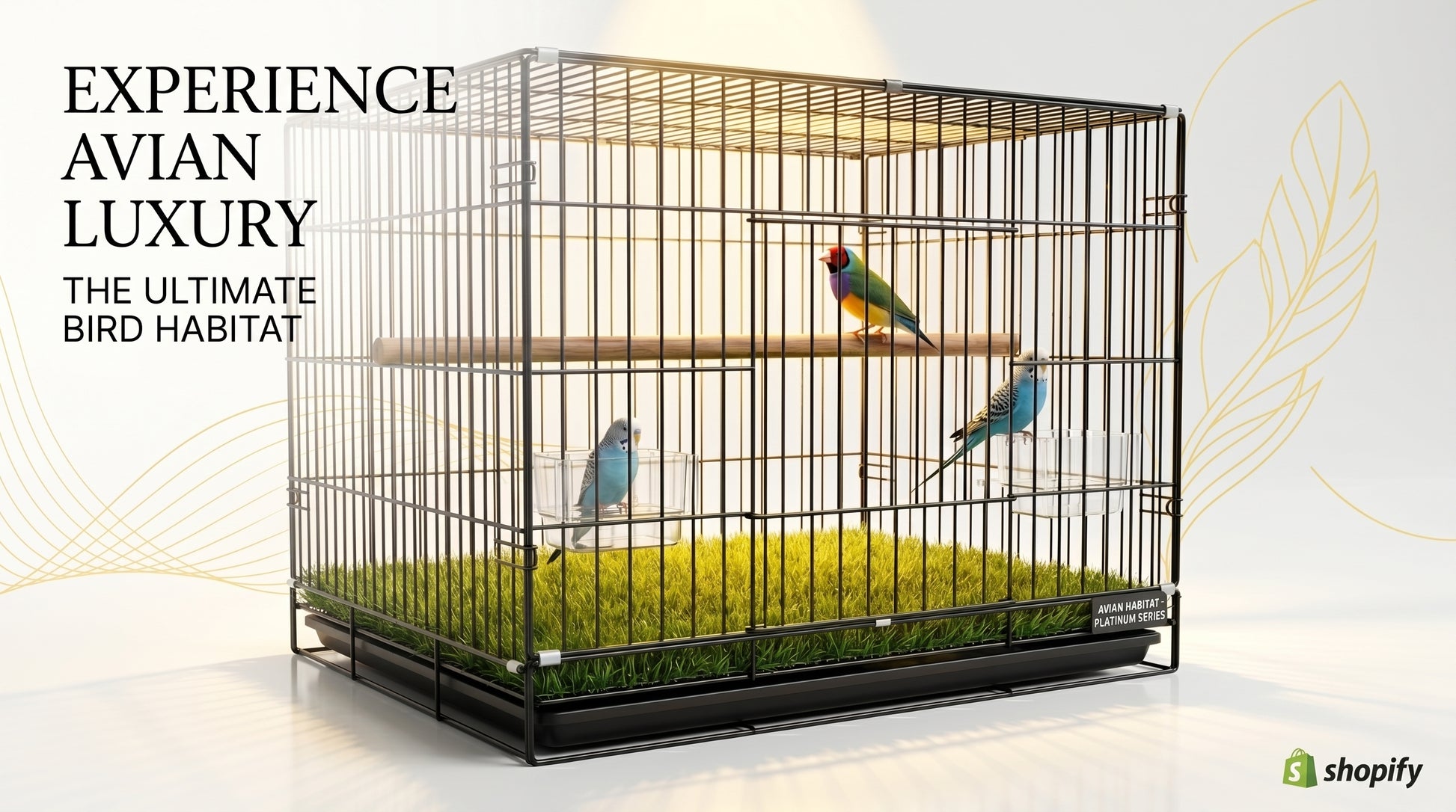 Bird Cage 2x1.5x1.5 - Spacious Pet Bird Cage for Everyday Use RizFraz World