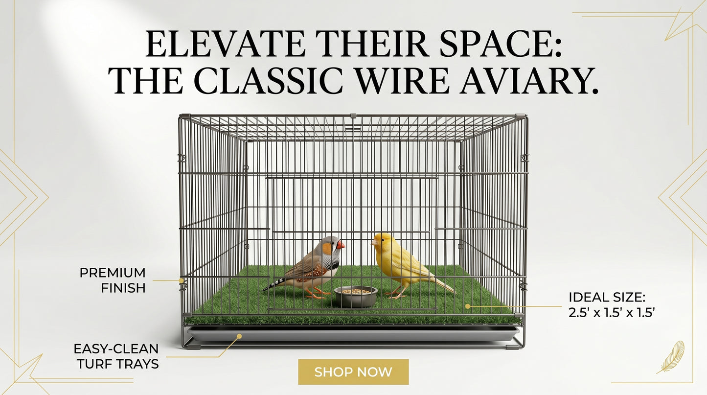 Bird Cage 2.5x1.5x1.5 - Spacious Pet Bird Cage for Comfortable Living RizFraz World