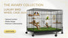 Bird Wheel Cage 3x2x2 - Large Portable Bird Cage with Wheels