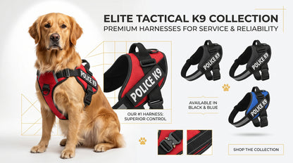 K9 Dog Harness - Heavy Duty Adjustable Harness for Dogs RizFrazWorld