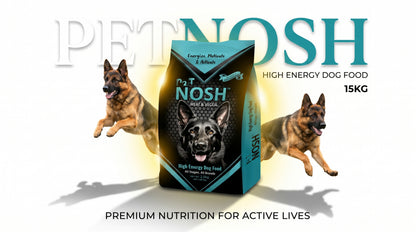 PETNOSH High Energy Dog Food 15KG - Complete Nutrition for Active Adult Dogs RizFrazWorld