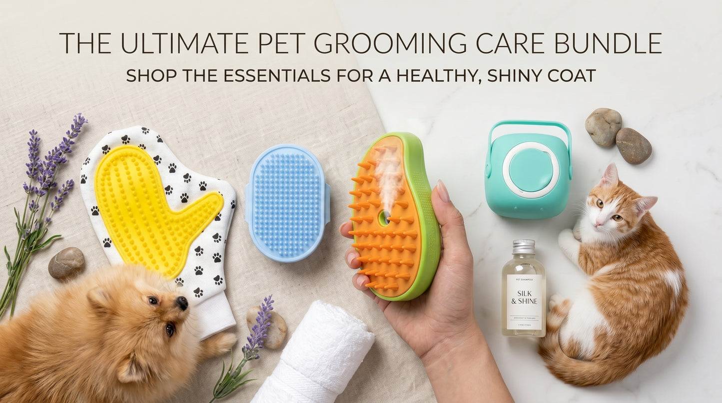 Pet Grooming Care Bundle - Cat & Dog Grooming Essentials