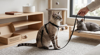 Imported Cat Harness - Comfortable Adjustable Harness for Cats RizFrazWorld