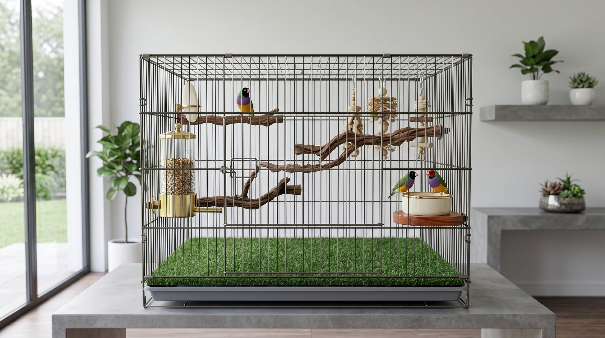 Bird Cage 2.5x1.5x1.5 - Spacious Pet Bird Cage for Comfortable Living RizFraz World