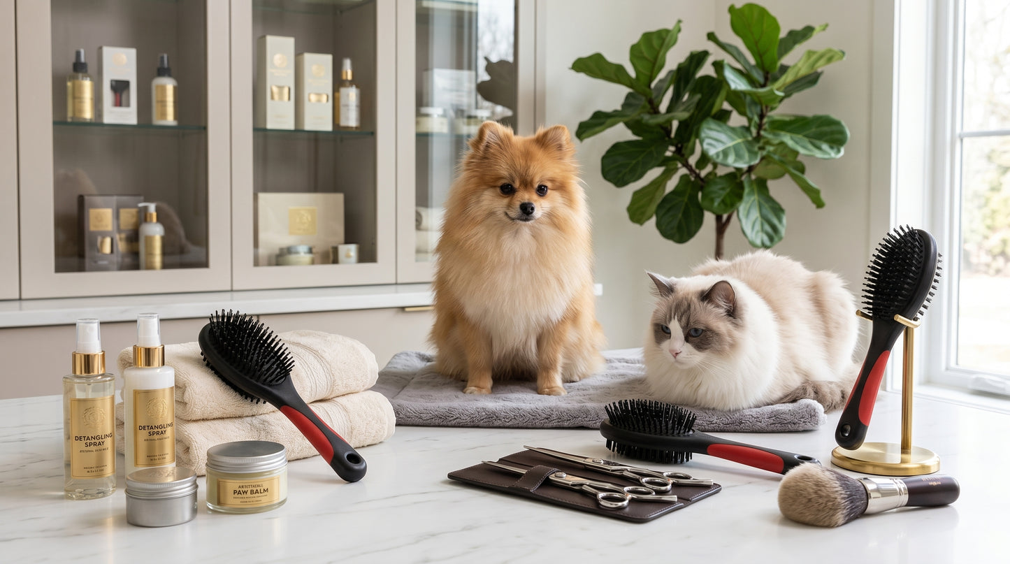 Double Side Pet Brush - Dual-Sided Grooming Brush for Cats & Dogs RizFraz World