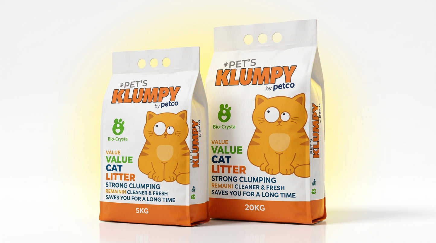 Klumpy Value Lemon Cat Litter 5KG & 20KG - Premium Lemon Fresh Cat Litter RizFraz World