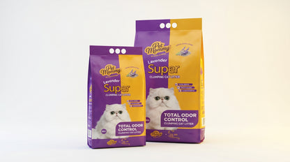 Pet Mommy Lavender Cat Litter 5KG & 16KG - Premium Lavender Fresh Cat Litter RizFraz World