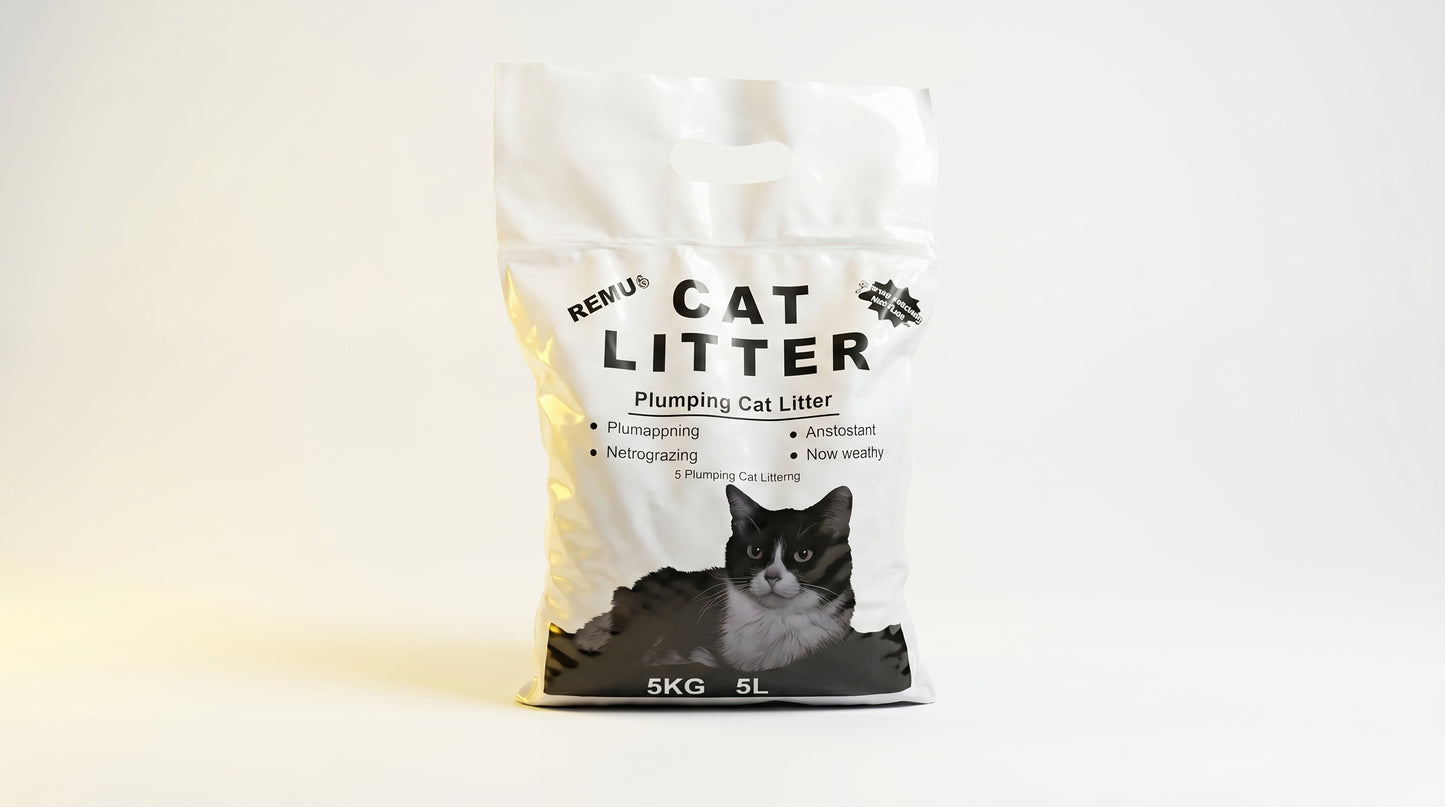 Remu Cat Litter 5KG - Premium Cat Litter for Daily Hygiene RizFraz World