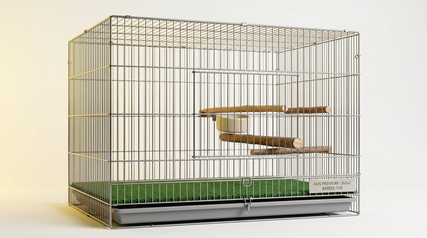 Bird Cage 3x2x2 Bareek Tar - Large Premium Bird Cage for Pet Birds RizFraz World