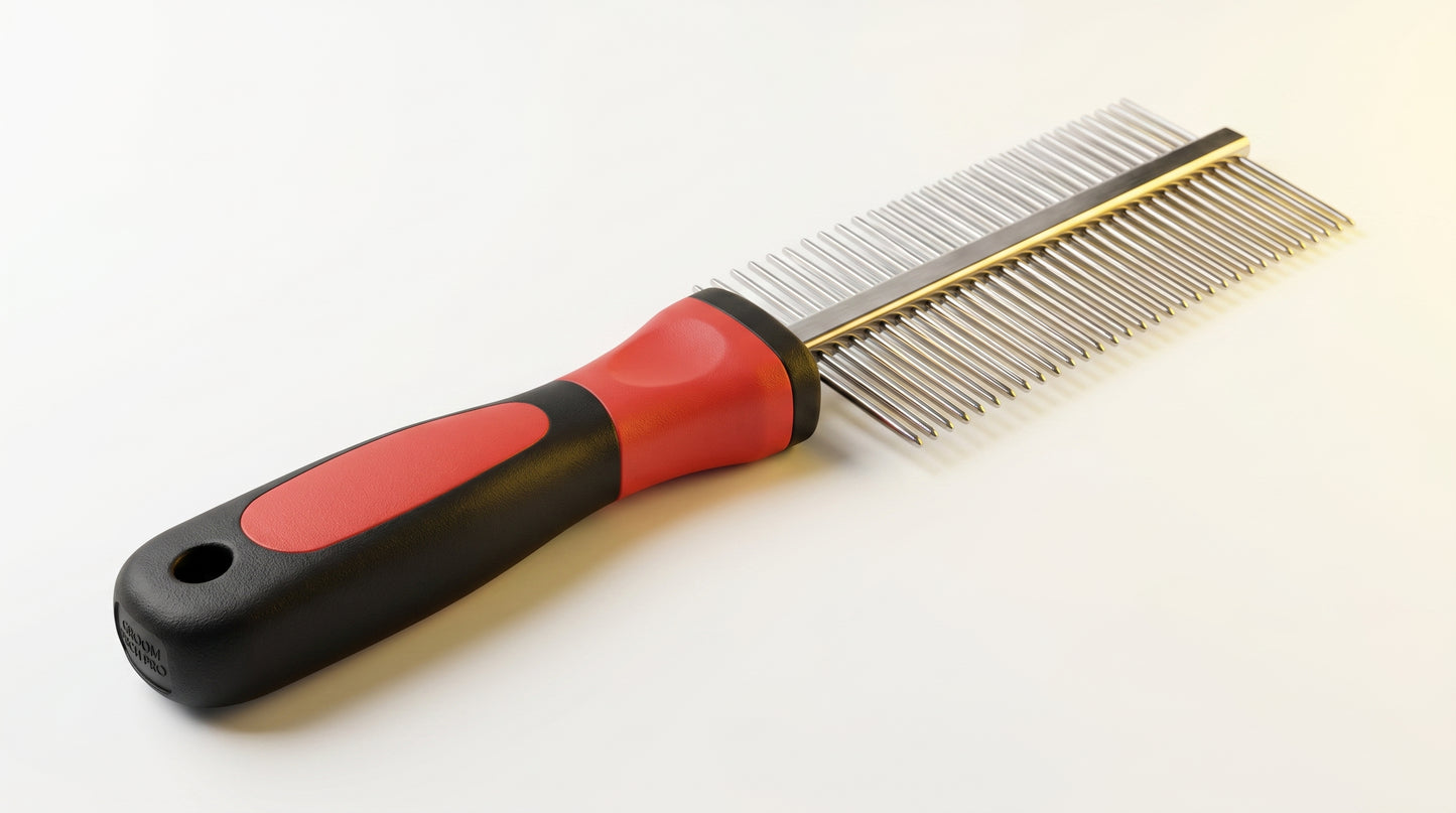 Double Side Steel Pet Comb - Dual-Sided Stainless Steel Grooming Comb RizFraz World
