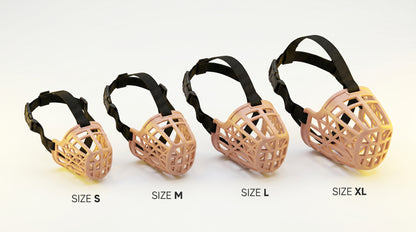 Plastic Dog Muzzle S, M, L & XL - Comfortable Pet Safety Muzzle RizFraz World