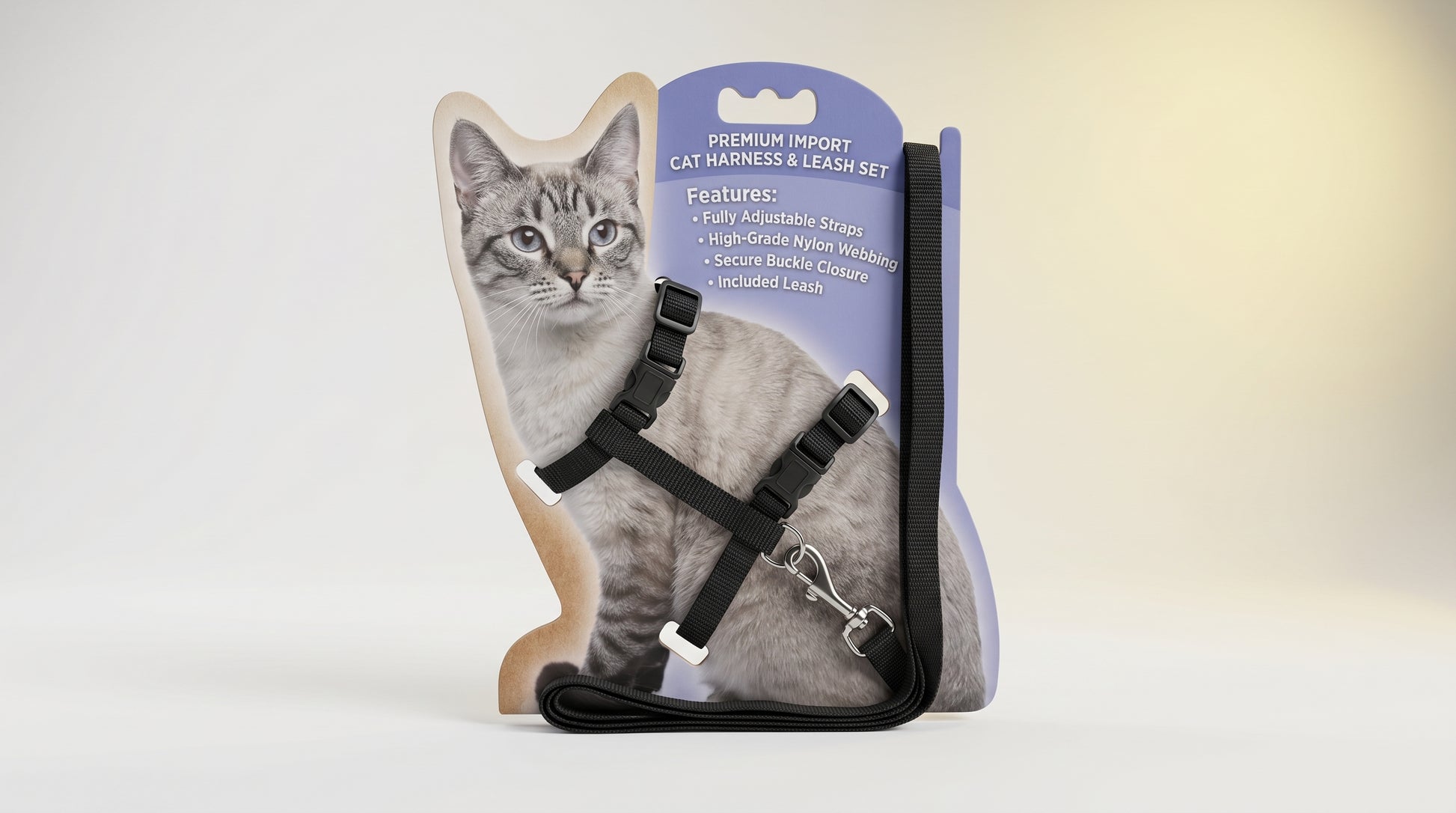 Imported Cat Harness - Comfortable Adjustable Harness for Cats RizFrazWorld