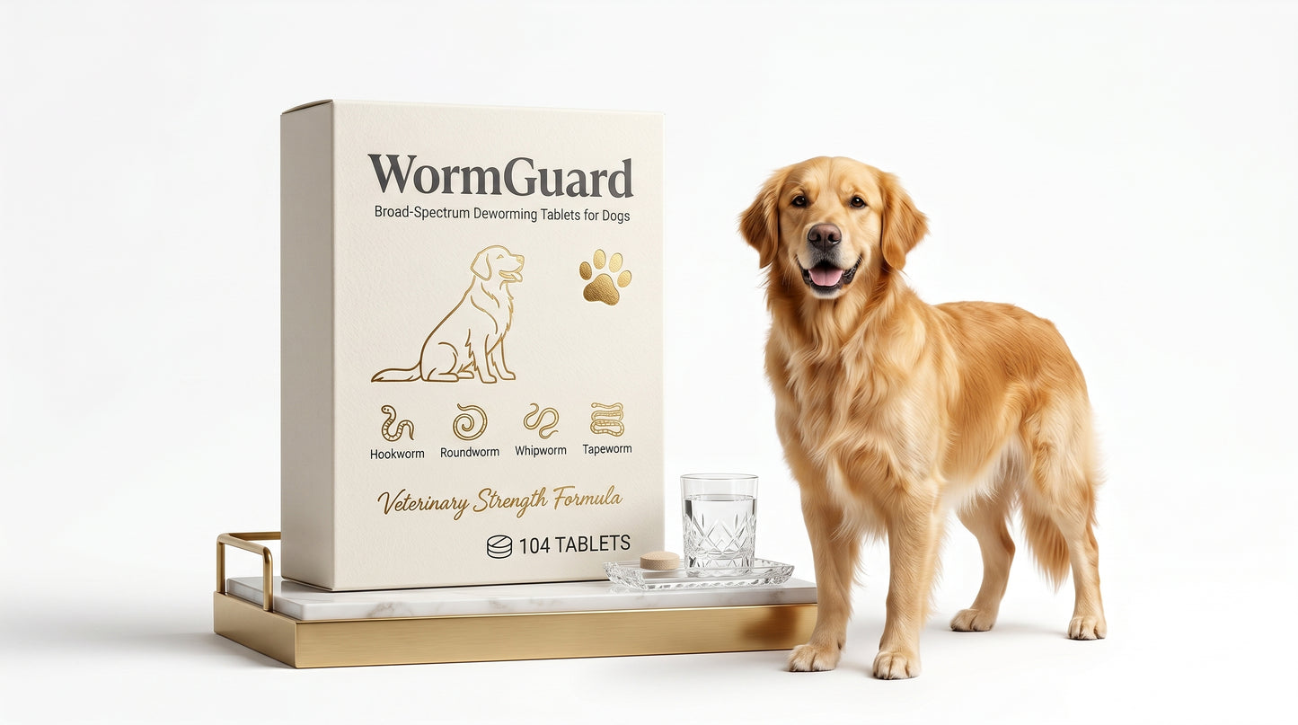 WormGuard Deworming Single Tablet for Dogs - Dog Dewormer & Digestive Care