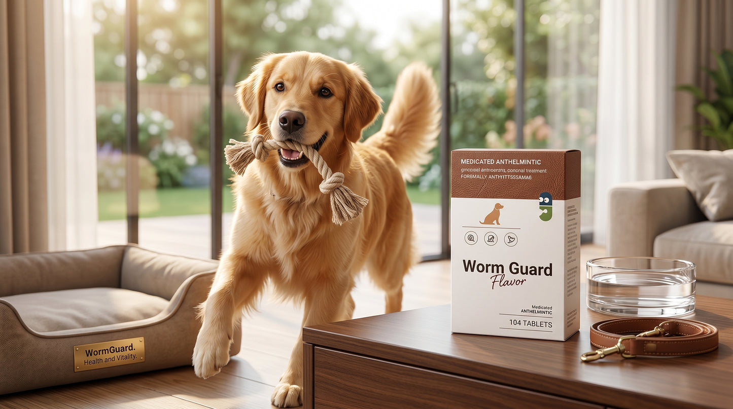 WormGuard Deworming Single Tablet for Dogs - Dog Dewormer & Digestive Care