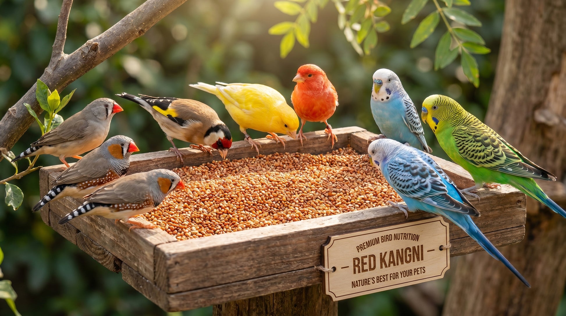 Red Kangni Bird Feed 500g - Premium Laal Kangni Seeds for Finches, Canaries & Pet Birds RizFrazWorld