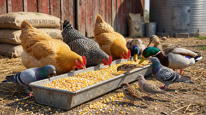 Crushed Corn Bird Feed - Premium Cracked Corn Feed for Poultry, Pigeons & Pet Birds RizFrazWorld