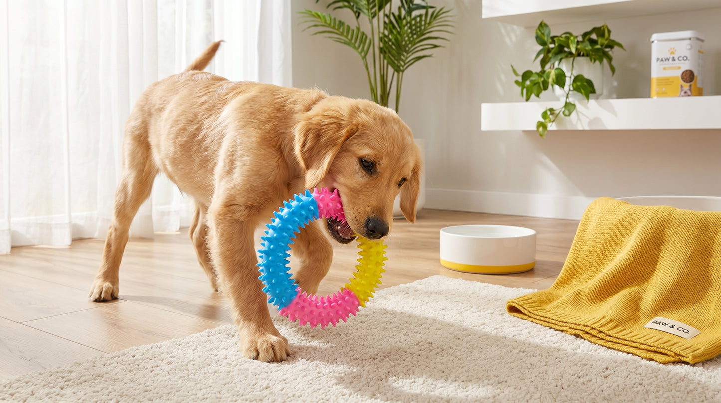 Ring Teather S/M/L - Interactive Chew Toy for Cats & Dogs RizFrazWorld