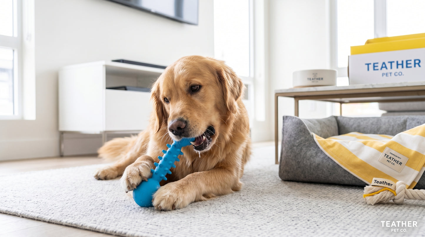 Teather Toy Spikes Large | Interactive Dog Chew Toy RizFrazWorld