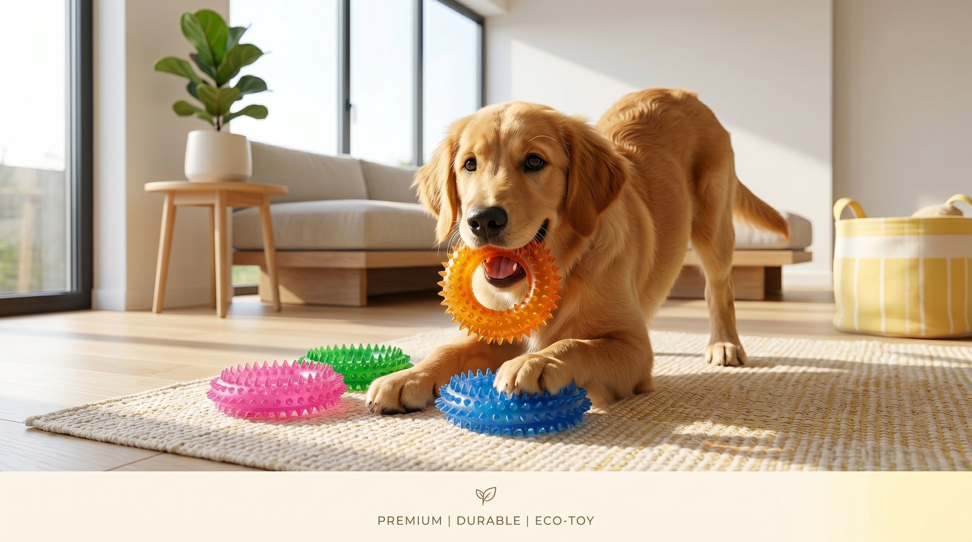 Dog Multi Color Toy - Interactive Play Toy for Dogs RizFraz World