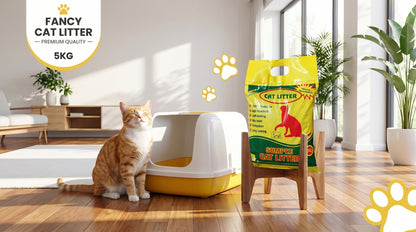 Fancy Cat Litter 5KG - Premium Cat Litter for Daily Hygiene RizFraz World
