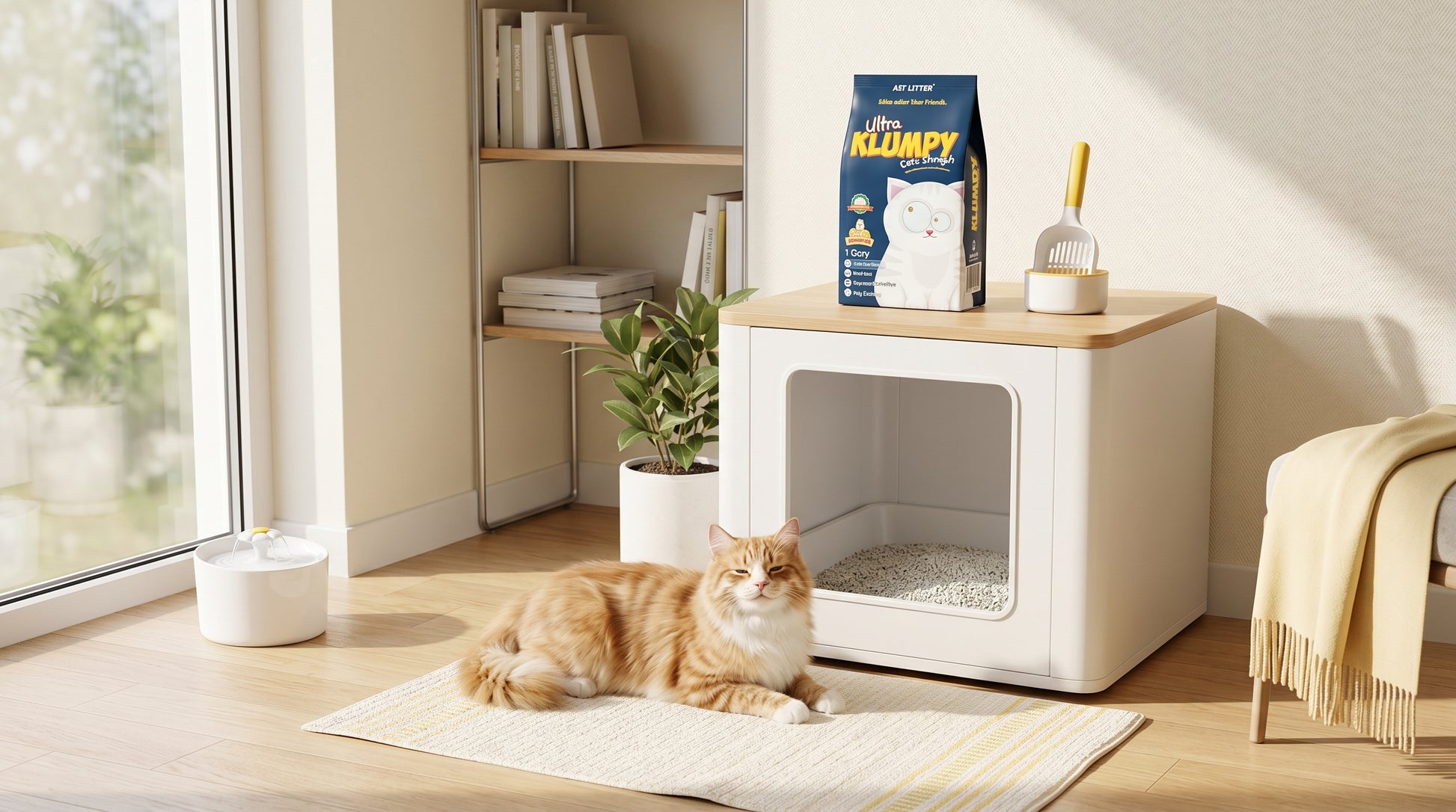 Klumpy Ultra Cat Litter 5L & 10L - Premium Cat Litter for Daily Hygiene RizFraz World