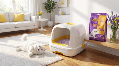Pet Mommy Lavender Cat Litter 5KG & 16KG - Premium Lavender Fresh Cat Litter RizFraz World