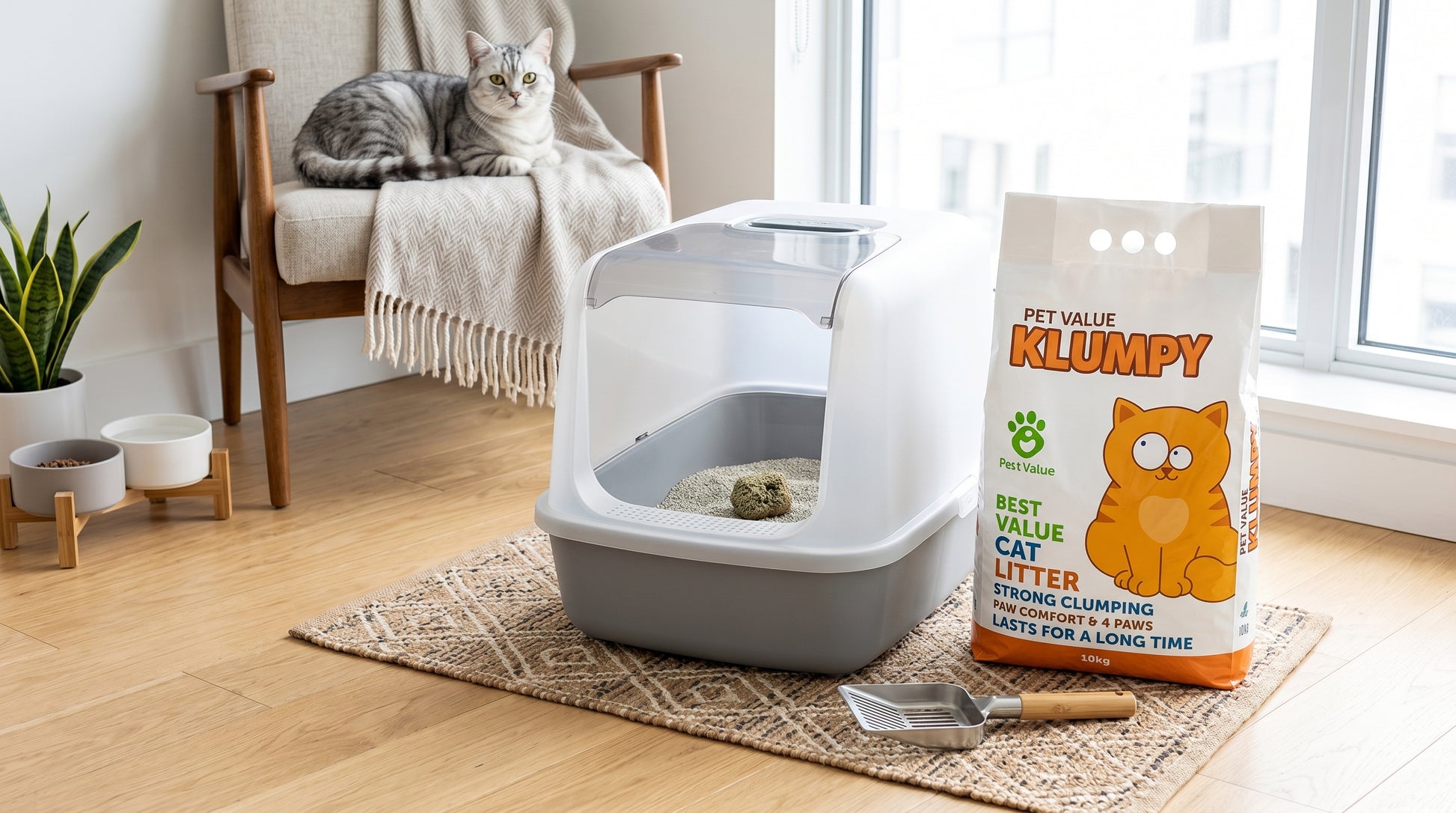 Klumpy Value Lemon Cat Litter 5KG & 20KG - Premium Lemon Fresh Cat Litter RizFraz World