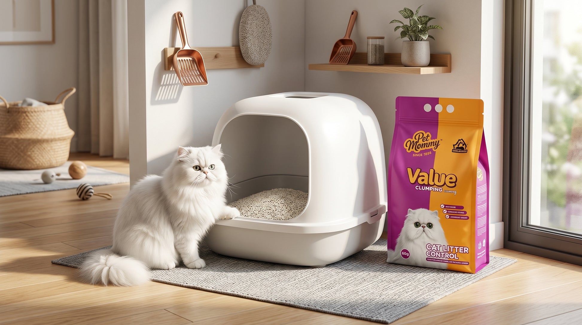 Pet Mommy Cat Litter Value Pack 5KG & 16KG - Premium Cat Litter for Daily Hygiene RizFraz World