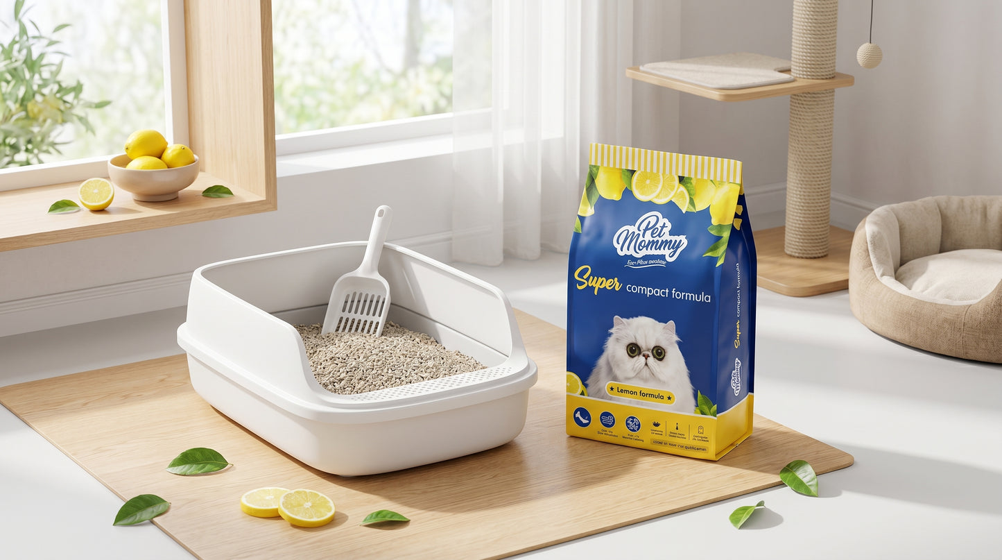 Pet Mommy Lemon Cat Litter 5KG & 16KG - Premium Lemon Fresh Cat Litter RizFraz World