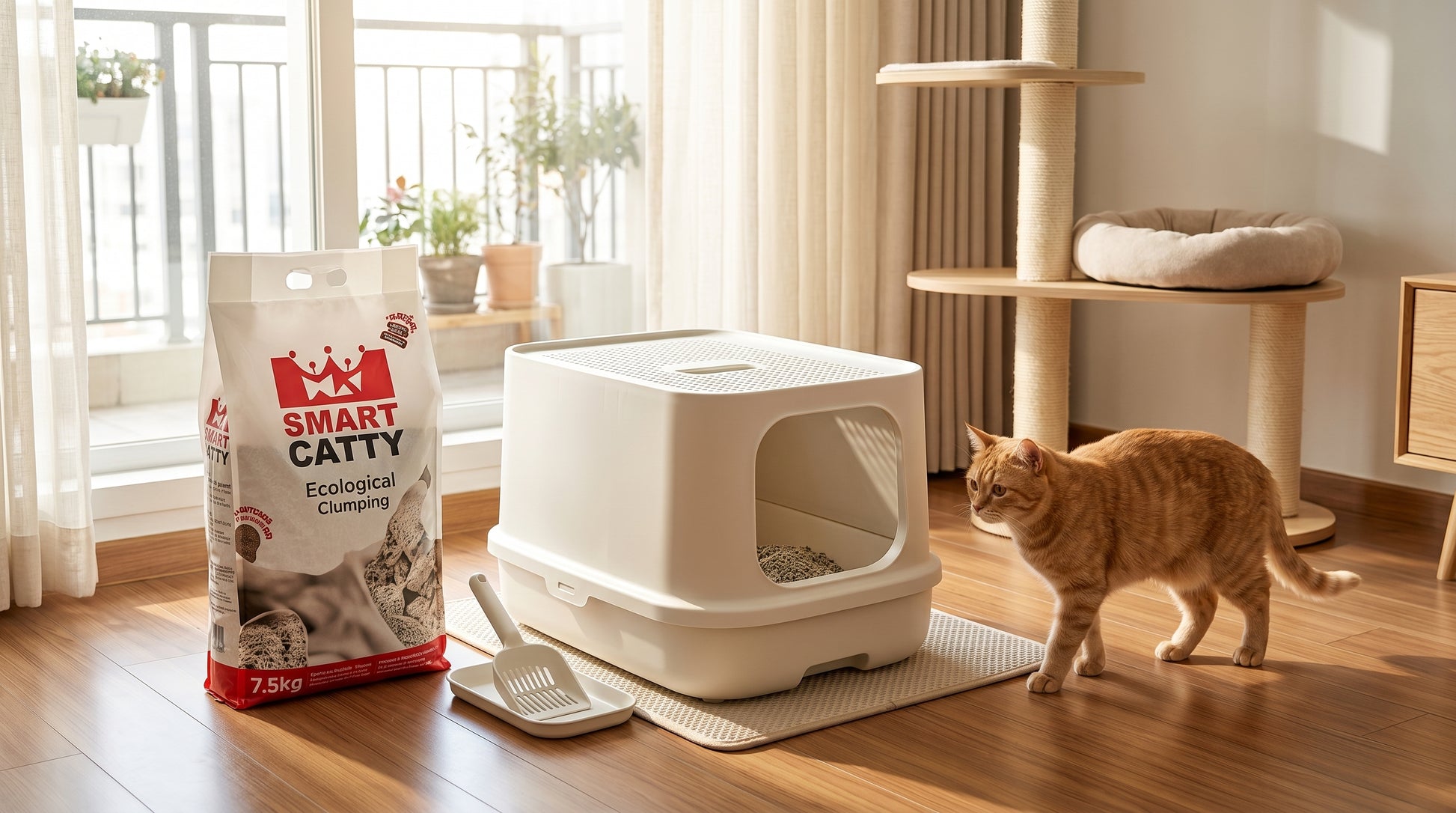 Smart Catty Cat Litter 7.5KG - Premium Cat Litter for Daily Hygiene RizFraz World