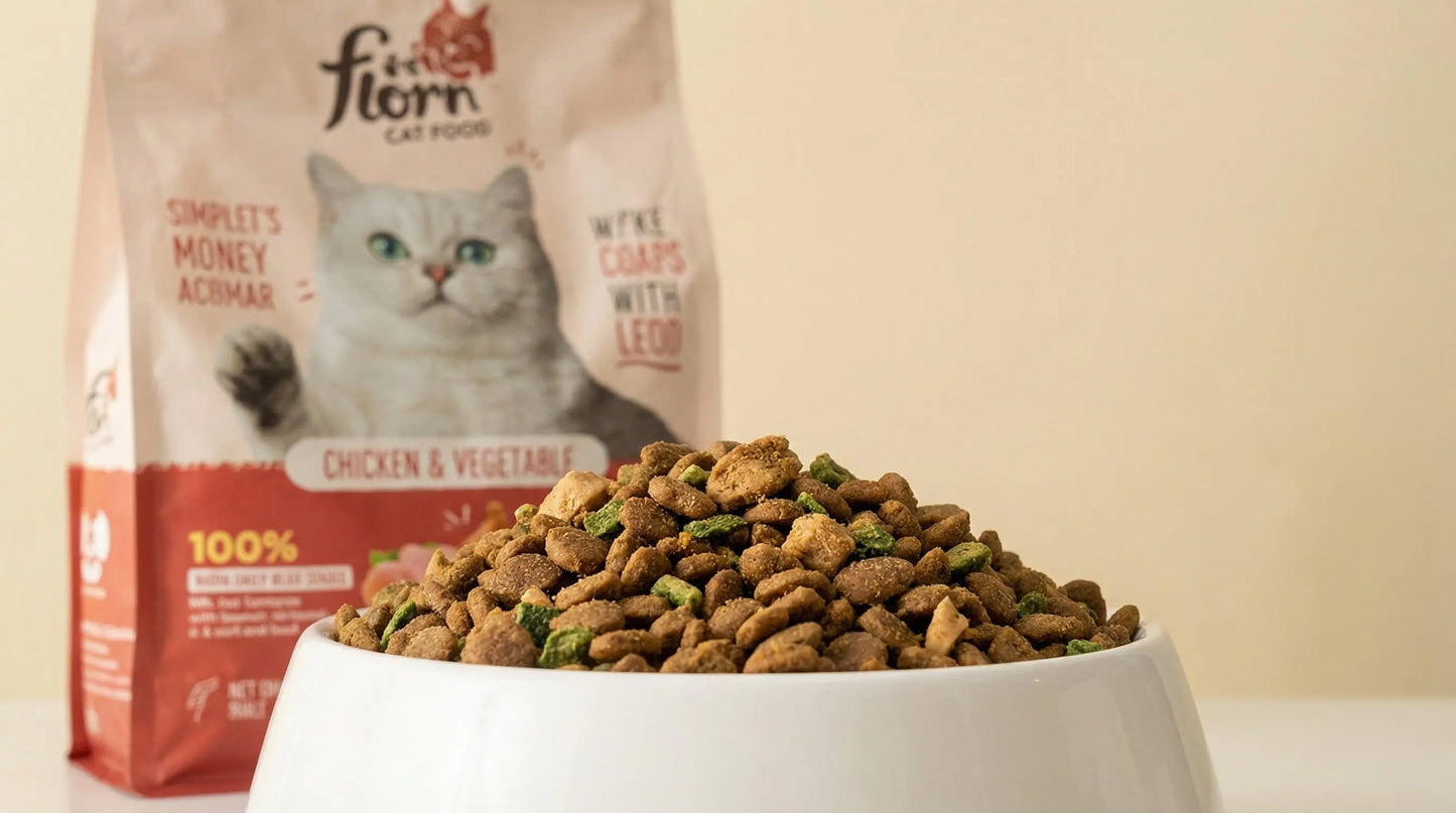 FLORI PET Cat Food All Life Stages – Complete Dry Food for Cats (500g, 1.5kg, 3kg, 10kg) RizFraz World