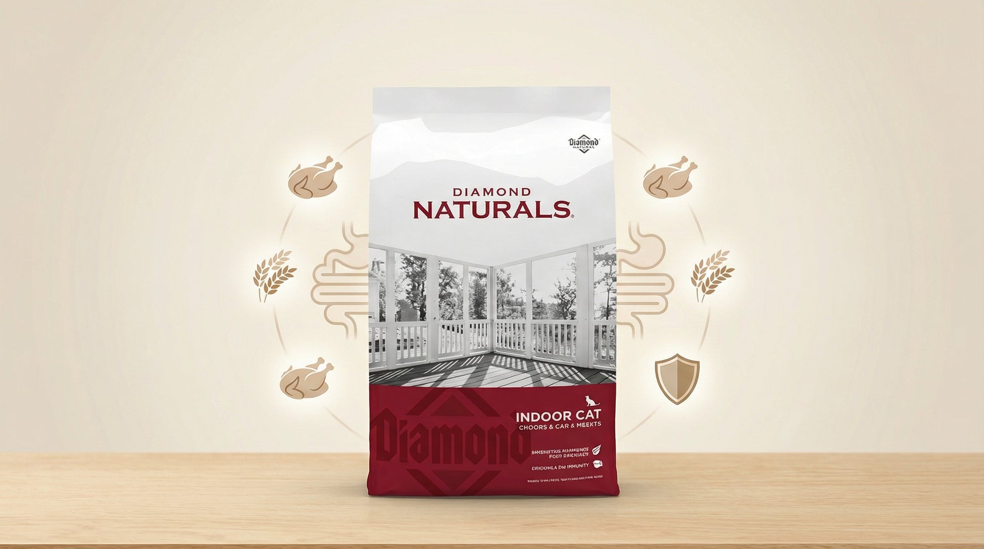 Diamond Naturals Cat Food – Natural Nutrition for Healthy Digestion & Vitality (1KG / 3KG) RizFraz World