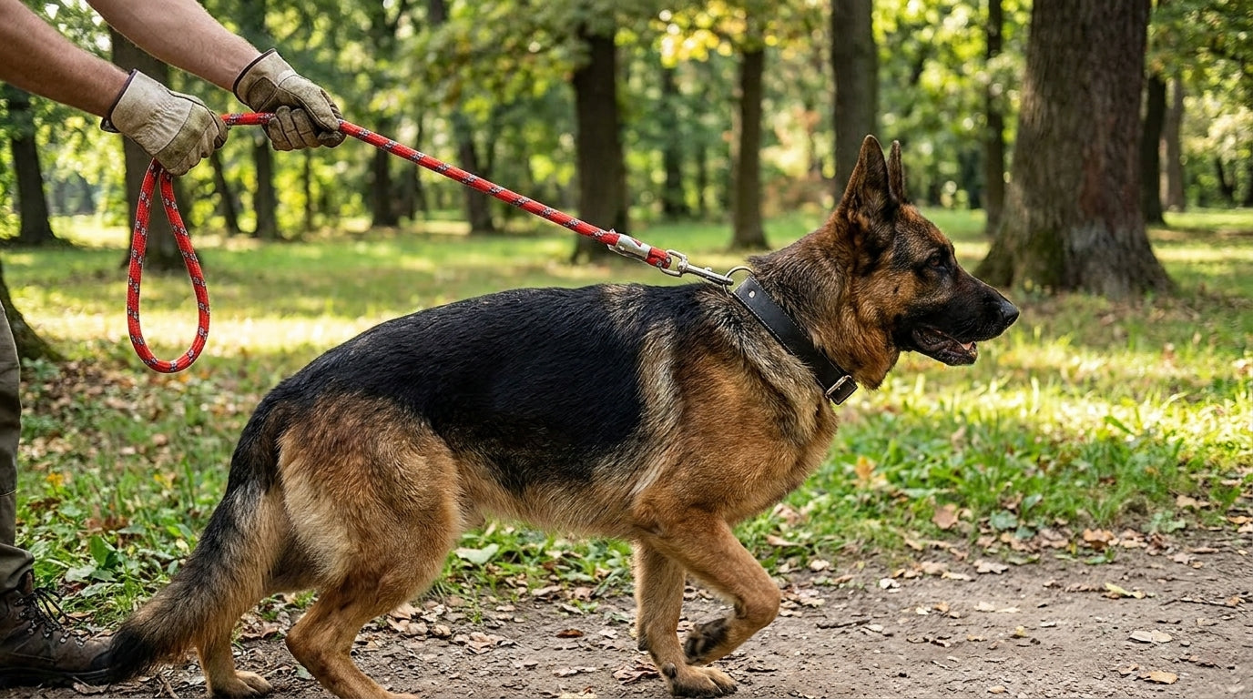 Heavy Duty Rope Leash 16mm for Dogs – Extra Strong Pet Walking & Training Lead RizFrazWorld